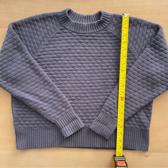 Lululemon Texture Play Crew Sweater Cadet Blue - Picture 10 of 11